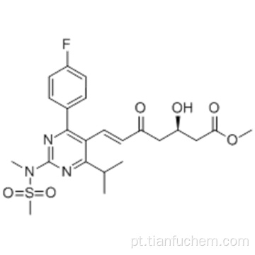 Metil (+) - (3R) -7- [4- (4-fluorofenil) -6-isopropil-2- (N-metil-N- metanossulfonilamino) pirimidin-5-il] -3-hidroxi-5-oxo- (6E) -heptenoato CAS 147118-39-6